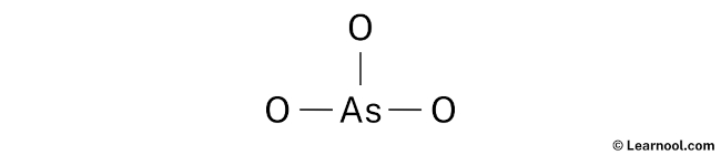 AsO33- Lewis Structure (Step 1)