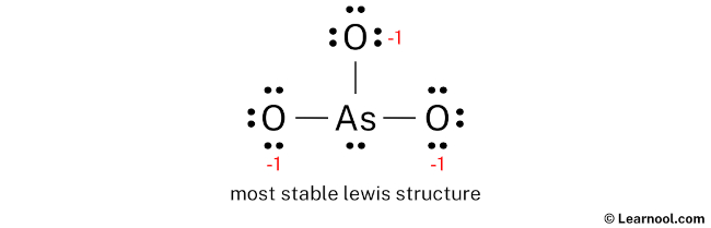 AsO33- Lewis Structure (Step 3)