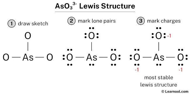 AsO33- Lewis Structure