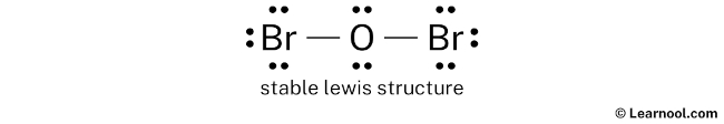 Br2O Lewis Structure (Step 2)
