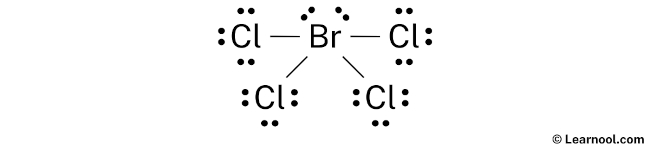 BrCl4- Lewis Structure (Step 2)
