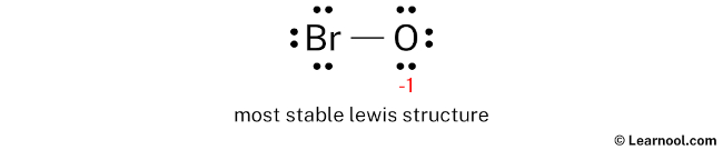 BrO- Lewis Structure (Step 3)