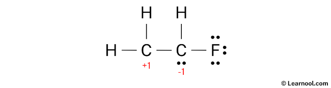 C2H3F Lewis Structure (Step 3)