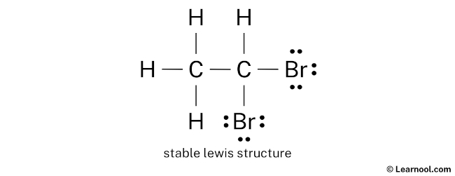 C2H4Br2 Lewis Structure (Step 2)