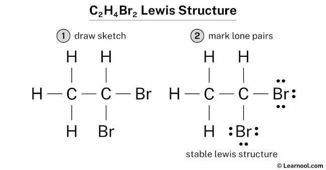 C2H4Br2 Lewis Structure