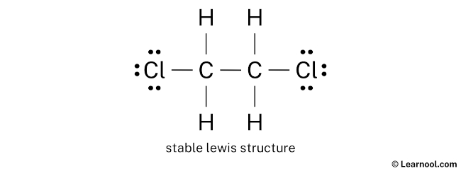 C2H4Cl2 Lewis Structure (Step 2)