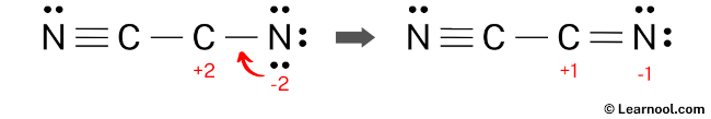 C2N2 Lewis Structure (Step 6)