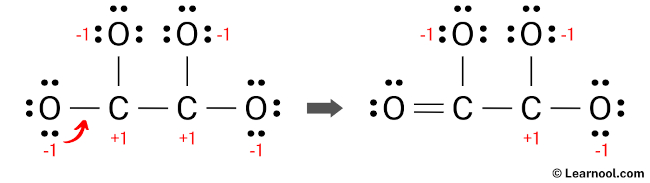 C2O42- Lewis Structure (Step 4)