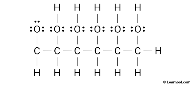 C6H12O6 Lewis Structure (Step 2)