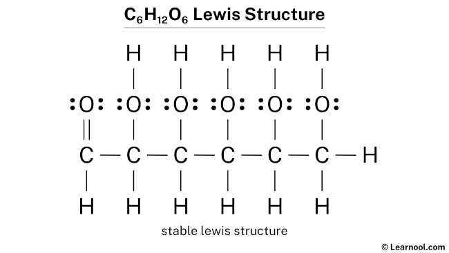 C6H12O6 Lewis Structure