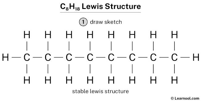 C8H18 Lewis Structure