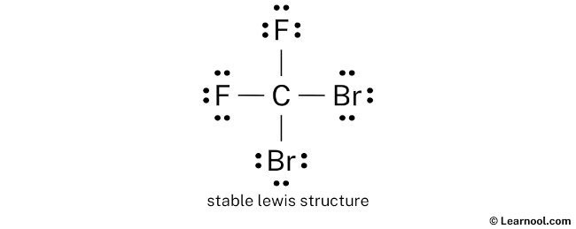 CBr2F2 Lewis Structure (Step 2)