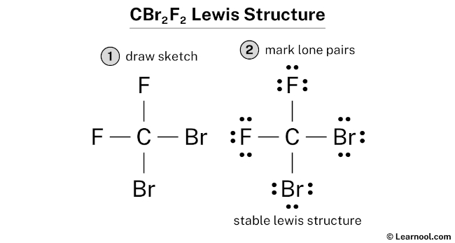 CBr2F2 Lewis Structure