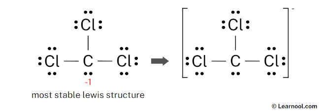 CCl3- Lewis Structure (Final)