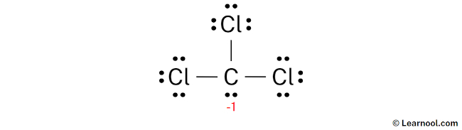 CCl3- Lewis Structure (Step 3)