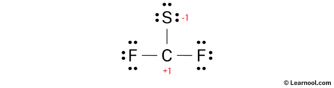 CF2S Lewis Structure (Step 3)