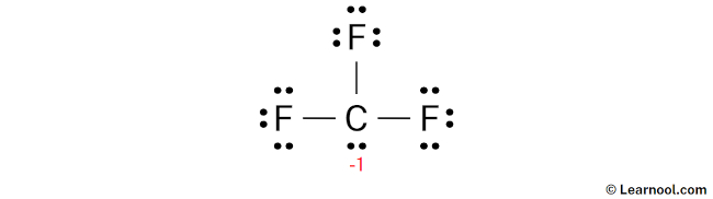 CF3- Lewis Structure (Step 3)