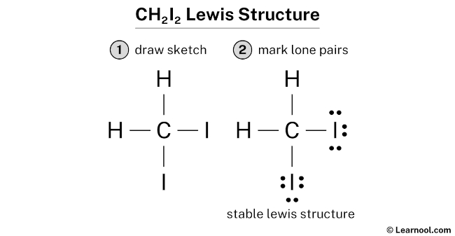 CH2I2 Lewis Structure