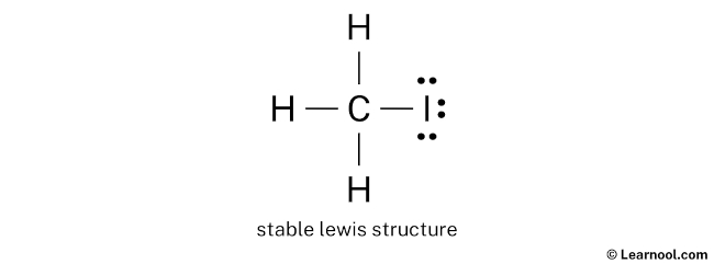 CH3I Lewis Structure (Step 2)