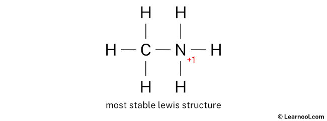 CH3NH3+ Lewis Structure (Step 3)
