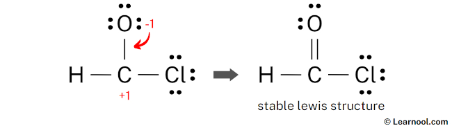 CHClO Lewis Structure (Step 4)