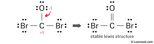 COBr2 Lewis Structure (Step 4)