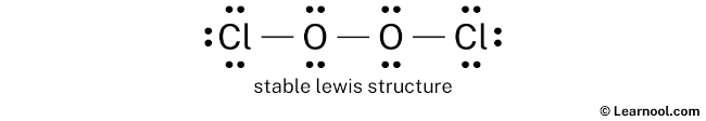 Cl2O2 Lewis Structure (Step 2)