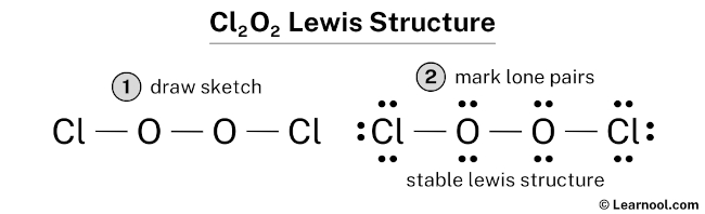 Cl2O2 Lewis Structure