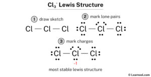 Cl3- Lewis structure - Learnool