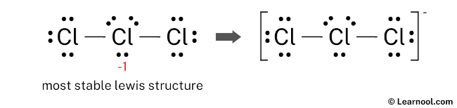Cl3- Lewis Structure (Final)