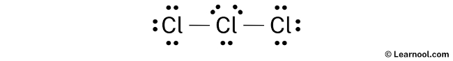 Cl3- Lewis Structure (Step 2)