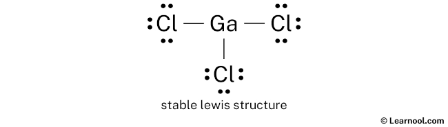 GaCl3 Lewis Structure (Step 2)