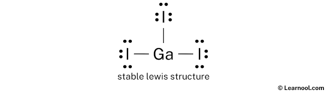 GaI3 Lewis Structure (Step 2)