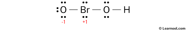 HBrO2 Lewis Structure (Step 3)