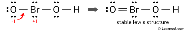 HBrO2 Lewis Structure (Step 4)