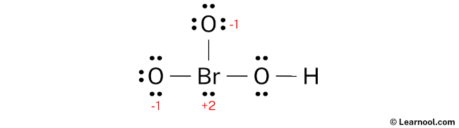 HBrO3 Lewis Structure (Step 3)