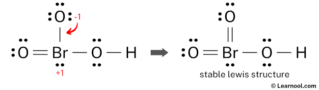 HBrO3 Lewis Structure (Step 5)