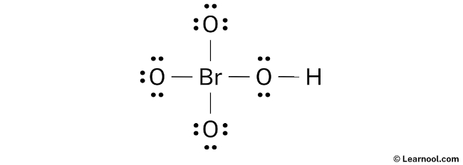 HBrO4 Lewis Structure (Step 2)