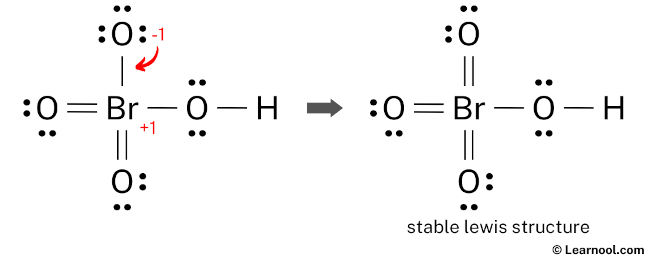 HBrO4 Lewis Structure (Step 6)