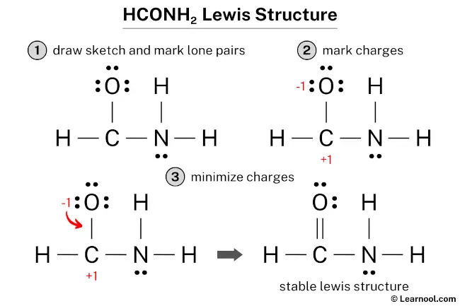 HCONH2 Lewis Structure