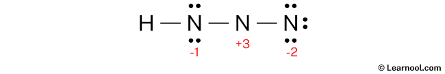 HN3 Lewis Structure (Step 3)
