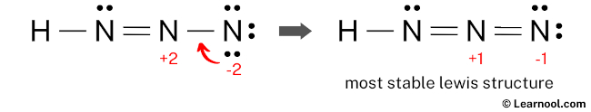 HN3 Lewis Structure (Step 5)