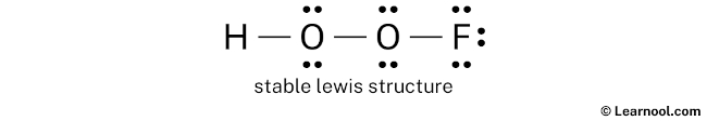 HOFO Lewis Structure (Step 2)
