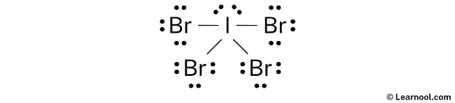IBr4- Lewis Structure (Step 2)