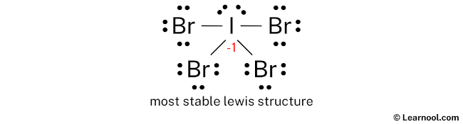 IBr4- Lewis Structure (Step 3)