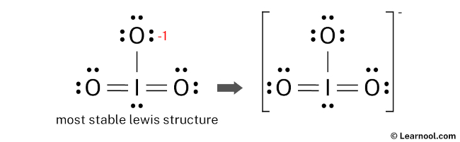IO3- Lewis Structure (Final)