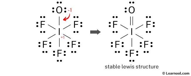 IOF5 Lewis Structure (Step 4)