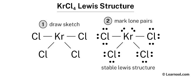 KrCl4 Lewis Structure