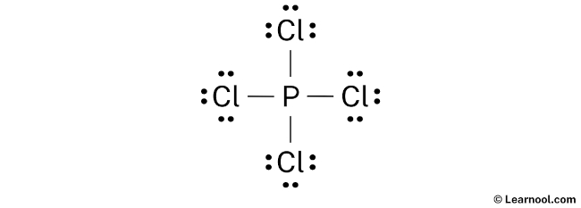 Lewis Structure of PCl4+ (Step 2)