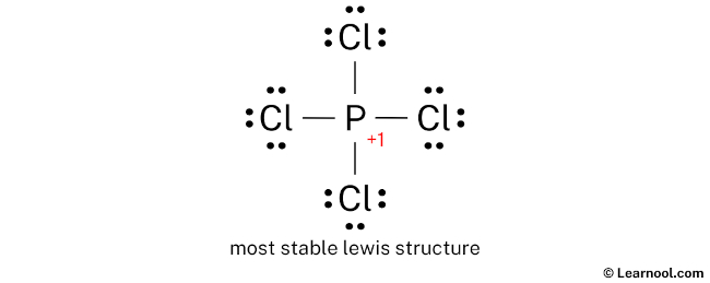 Lewis Structure of PCl4+ (Step 3)